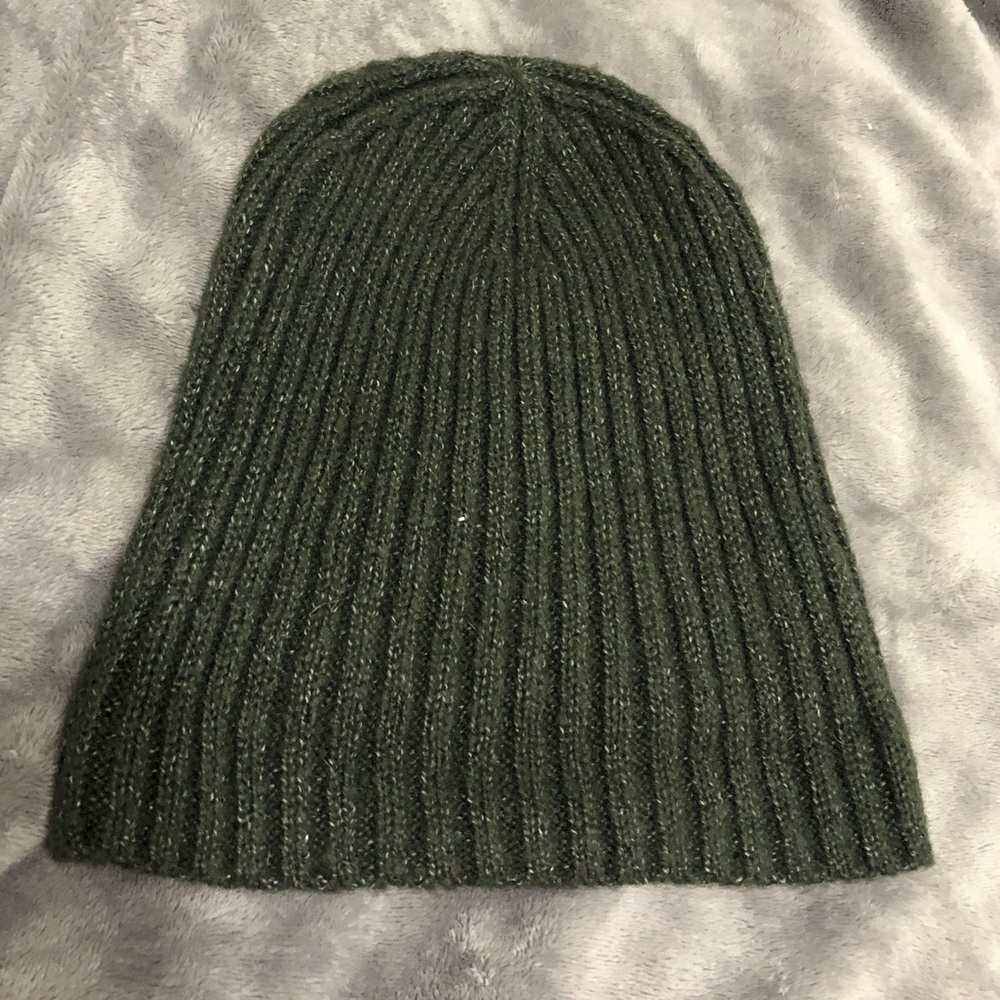 Green beanie